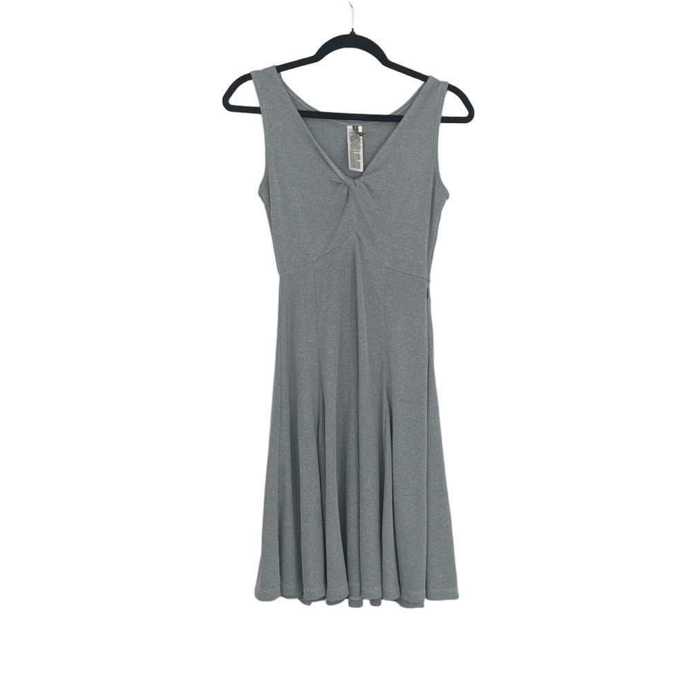 Royal Robbins Women's Gray Sleeveless Quiet Luxury Knot A-Line Dress Size XS - Picture 9 of 12